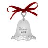 2022 Silver Plated Pierced Bell Ornament. 43rd Edition