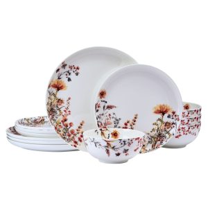 Wildflower Bliss 12 Piece Dinnerware Set. Service for 4