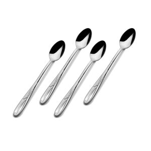 Cocoa Blossom Set of 4 Long Handled Spoons