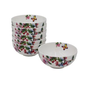 Butterfly Garden Set of 6 Fruit Bowls