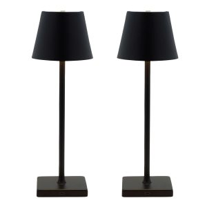 Cordless Rechargeable Set of 2 Table Lamps