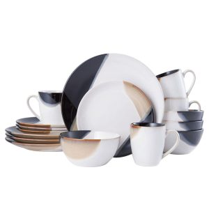 Caden 16 Piece Dinnerware Set. Service for 4