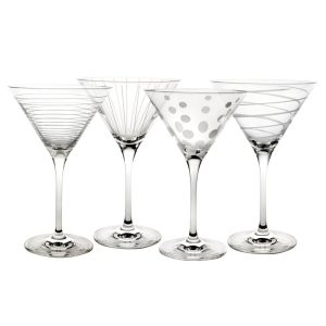 Cheers® Set of 4 Martini Glasses