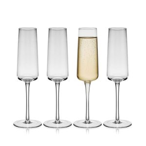 Cora Set of 4 Flute Glasses