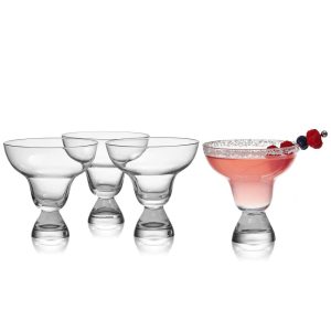 Craft Cocktail Set of 4 Stemless Margarita Glasses