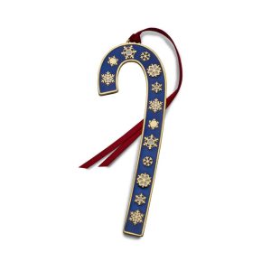 2024 Gold Plate & Enameled Candy Cane Ornament  44th Edition