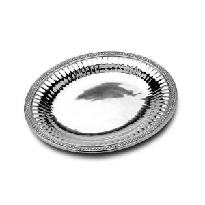 Flutes & Pearls Medium Oval Tray