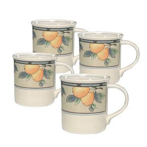 Garden Harvest® Mugs. Set of 4
