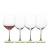Gianna Ombre Sage Set of 4 Red Wine Glasses