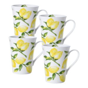Lemons Set of 4 Mugs