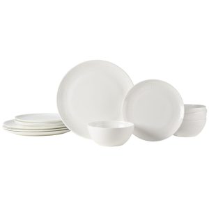 Mirabel Vegan Bone™ 12 Piece Dinnerware Set. Service for 4