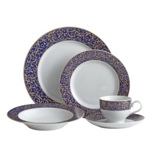 Parchment Cobalt Dinnerware Set