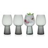 Phoebe Smoke Set of 4 Goblet Beverage Glasses