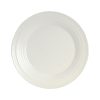 Swirl White Salad Plate