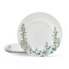 Watercolor Forest Set of 4 Dinner Plates